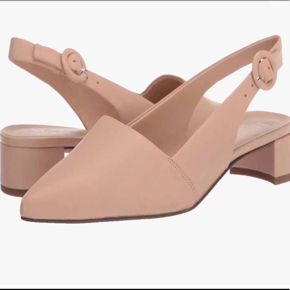 Franco Sarto Vickie Nude Slingback Heel Pump